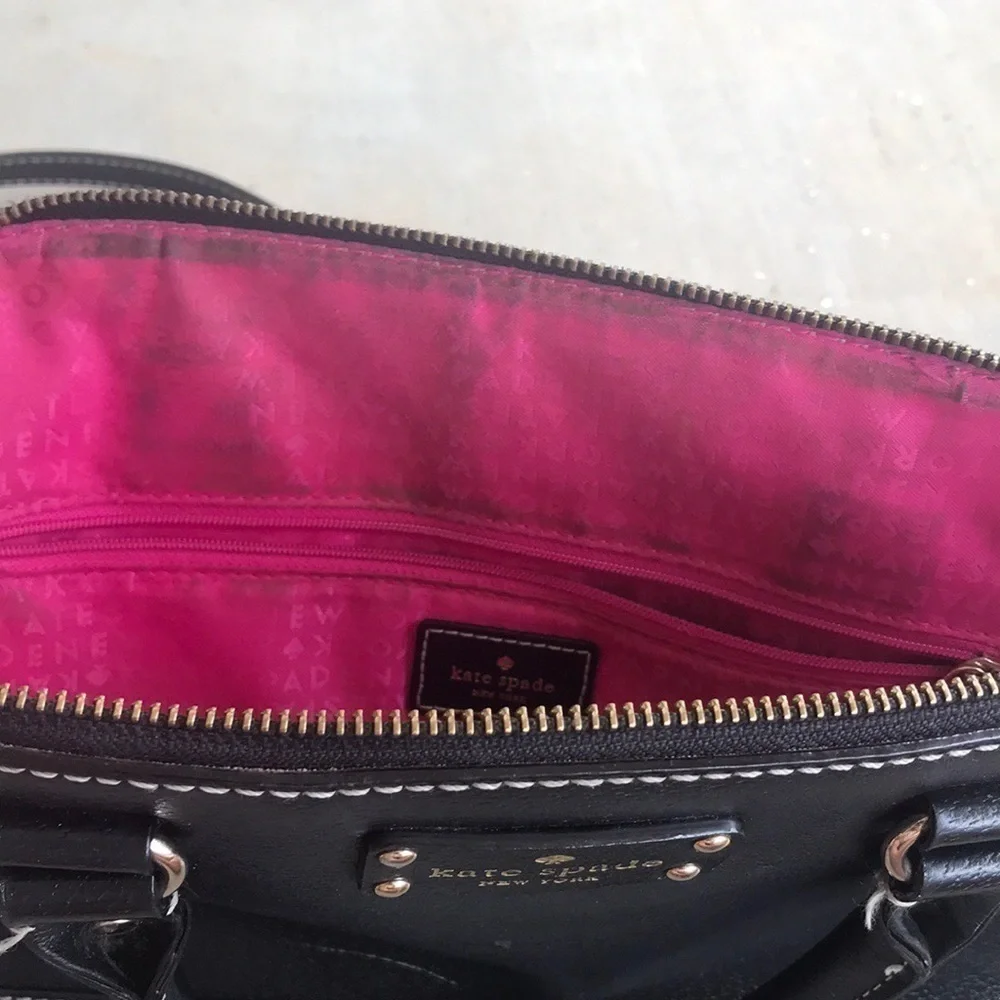 Kate Spade Black Dome Crossbody Hand Bag Purse